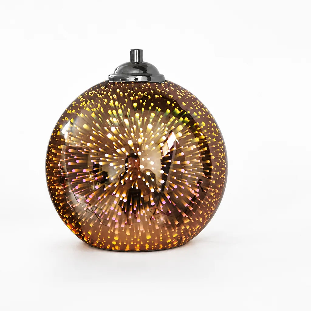 3D Fireworks Glass & Metal Pendant Light – front view