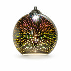 3D Fireworks Glass & Metal Pendant Light – close-up view