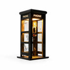 Battery-Operated Retro Telephone Booth Table Lamp – lifestyle view