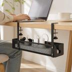 Clamp-On Ventilated Steel Cable Basket – in use
