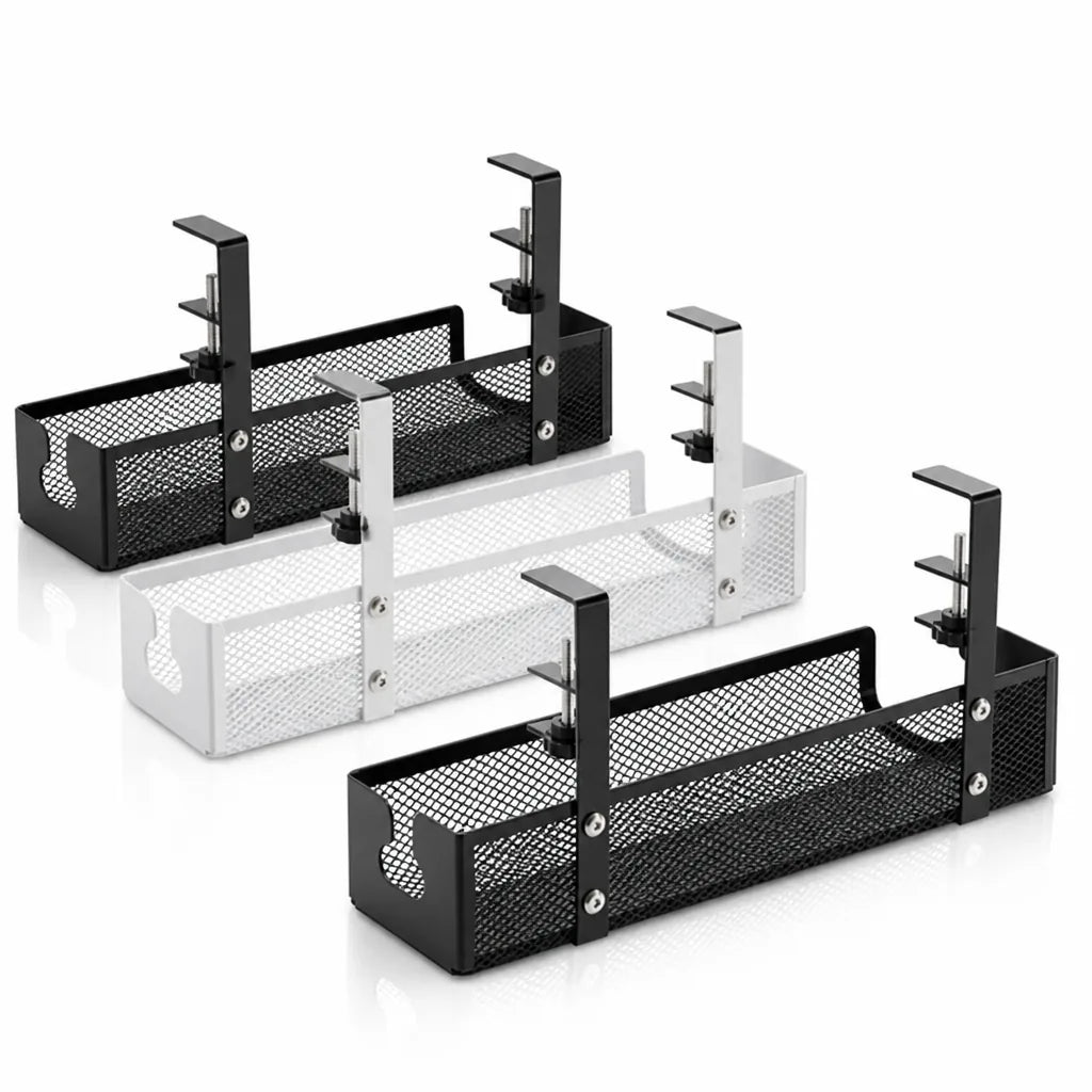 Clamp-On Ventilated Steel Cable Basket – detail view