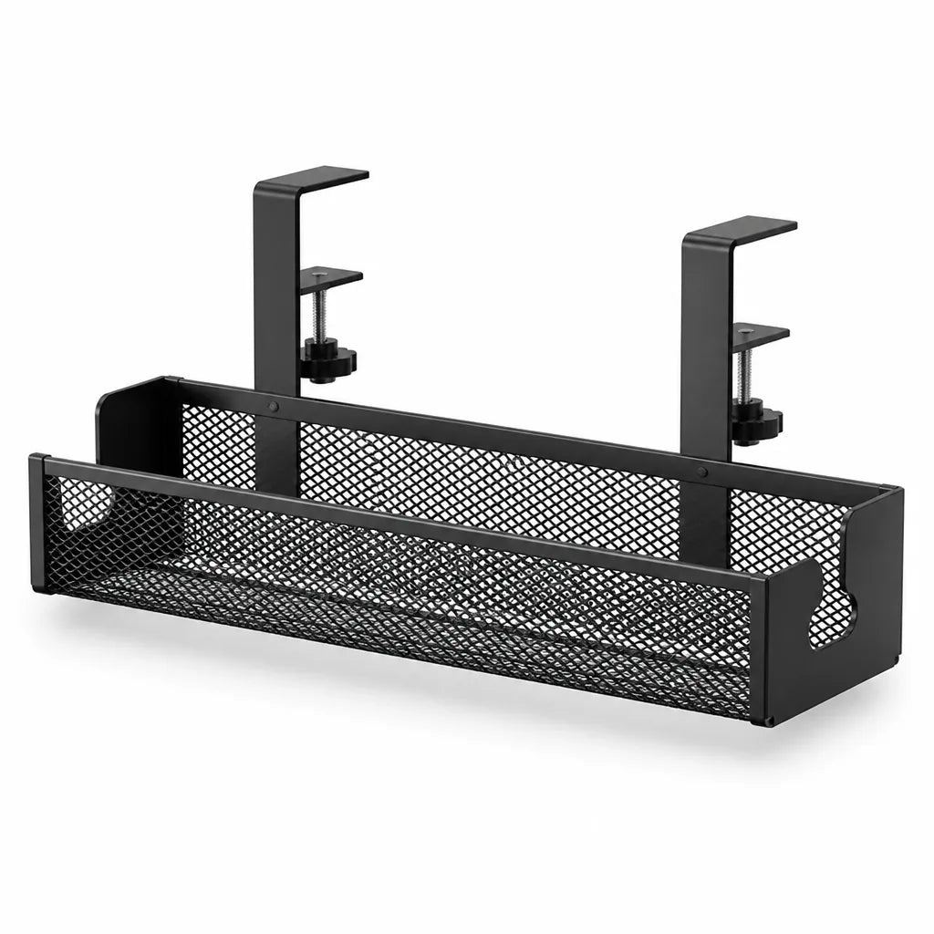 Clamp-On Ventilated Steel Cable Basket – lifestyle view