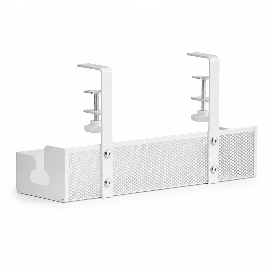 Clamp-On Ventilated Steel Cable Basket – in use