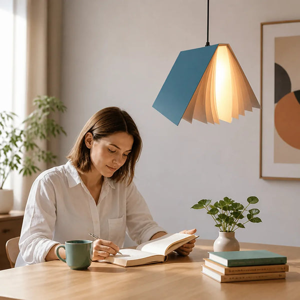 Colorful Metal Kids' Pendant Light (E27) – in use