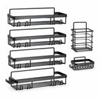 Drill-Free Self-Adhesive Rust-Resistant Shower Shelf Set (5 Shelves) – lifestyle view
