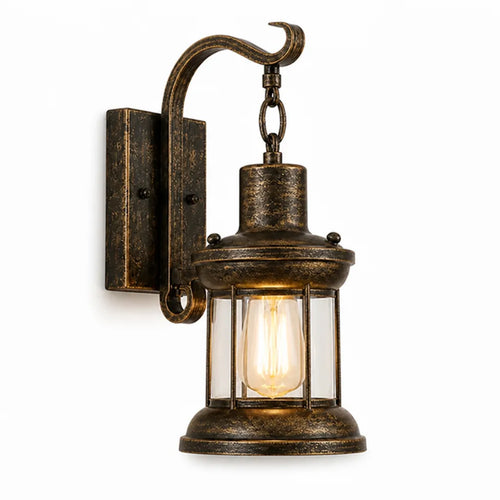 Industrial Vintage Hardwired Wall Light – front view