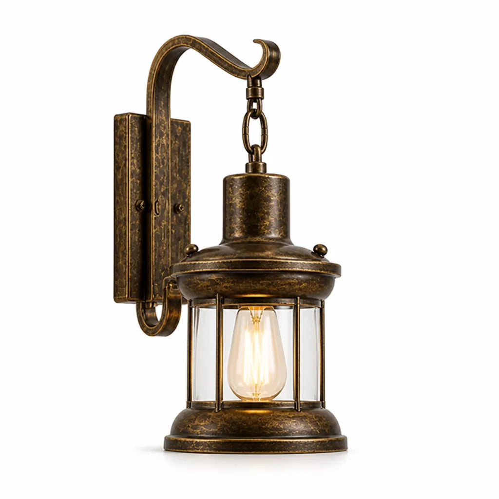 Industrial Vintage Hardwired Wall Light – front view