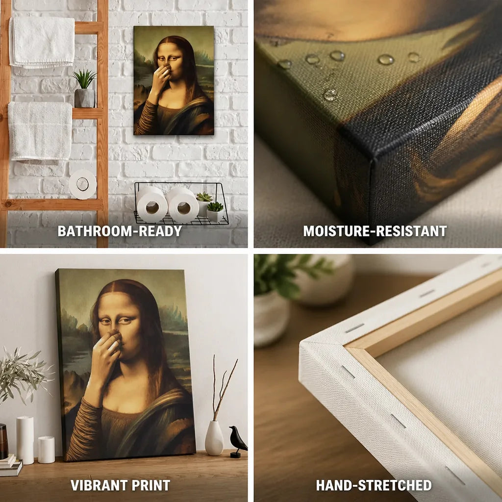 Moisture-Resistant Hand-Stretched Canvas Wall Art (Frameless Front) – close-up view