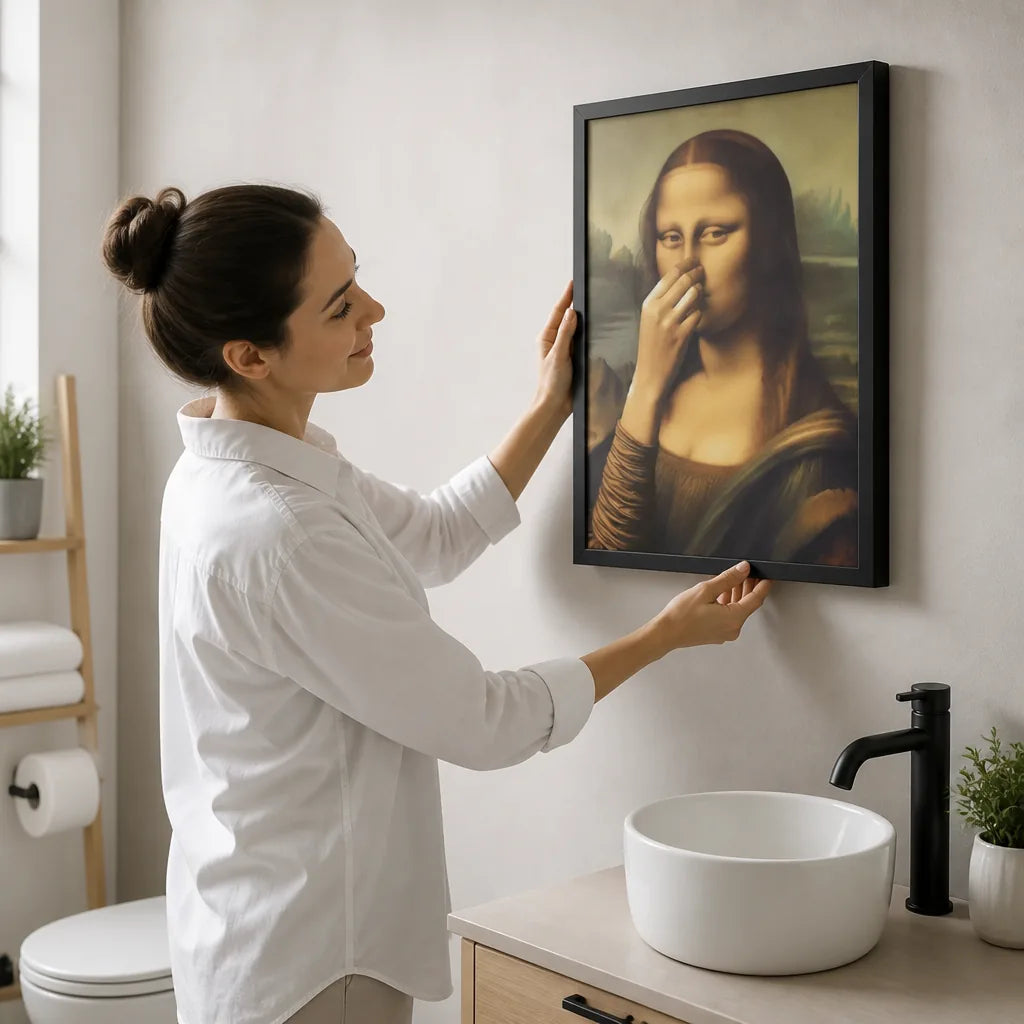 Moisture-Resistant Hand-Stretched Canvas Wall Art (Frameless Front) – in use