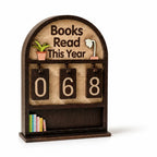 Natural Wood Adjustable Number Reading Counter (Wall-Mountable) – lifestyle view