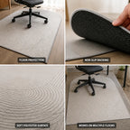 Non-Slip Polyester Office Chair Floor Mat – close-up view
