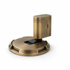 Self-Locking Solid Brass Door Stopper – lifestyle view
