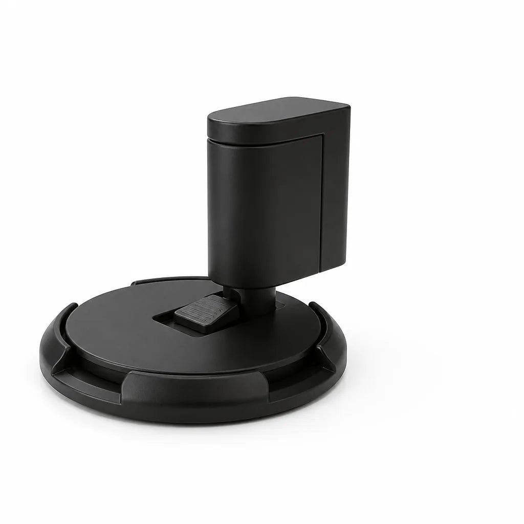 Self-Locking Solid Brass Door Stopper – front view