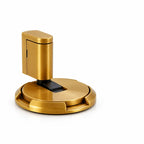 Self-Locking Solid Brass Door Stopper – in use