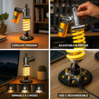 Shock-Absorber Adjustable USB-C Desk Lamp – close-up view