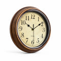 Silent Movement Wooden Wall Clock (30 cm) – lifestyle view