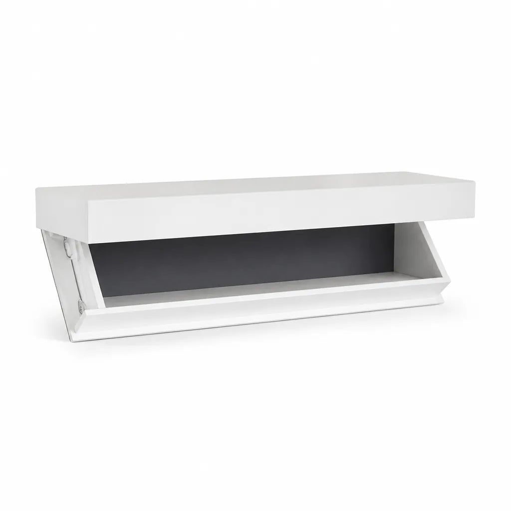 Solid Wood Hidden Compartment Wall Shelf – lifestyle view