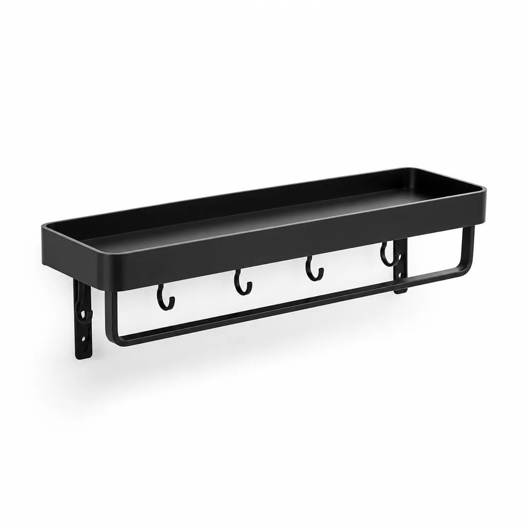 Space-Grade Aluminum Wall-Mounted Bathroom Shelf (Includes Mounting Hardware) – detail view