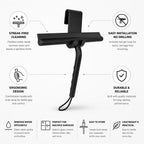 Streak-Free Rubber Blade & Ergonomic Handle Shower Squeegee – side view