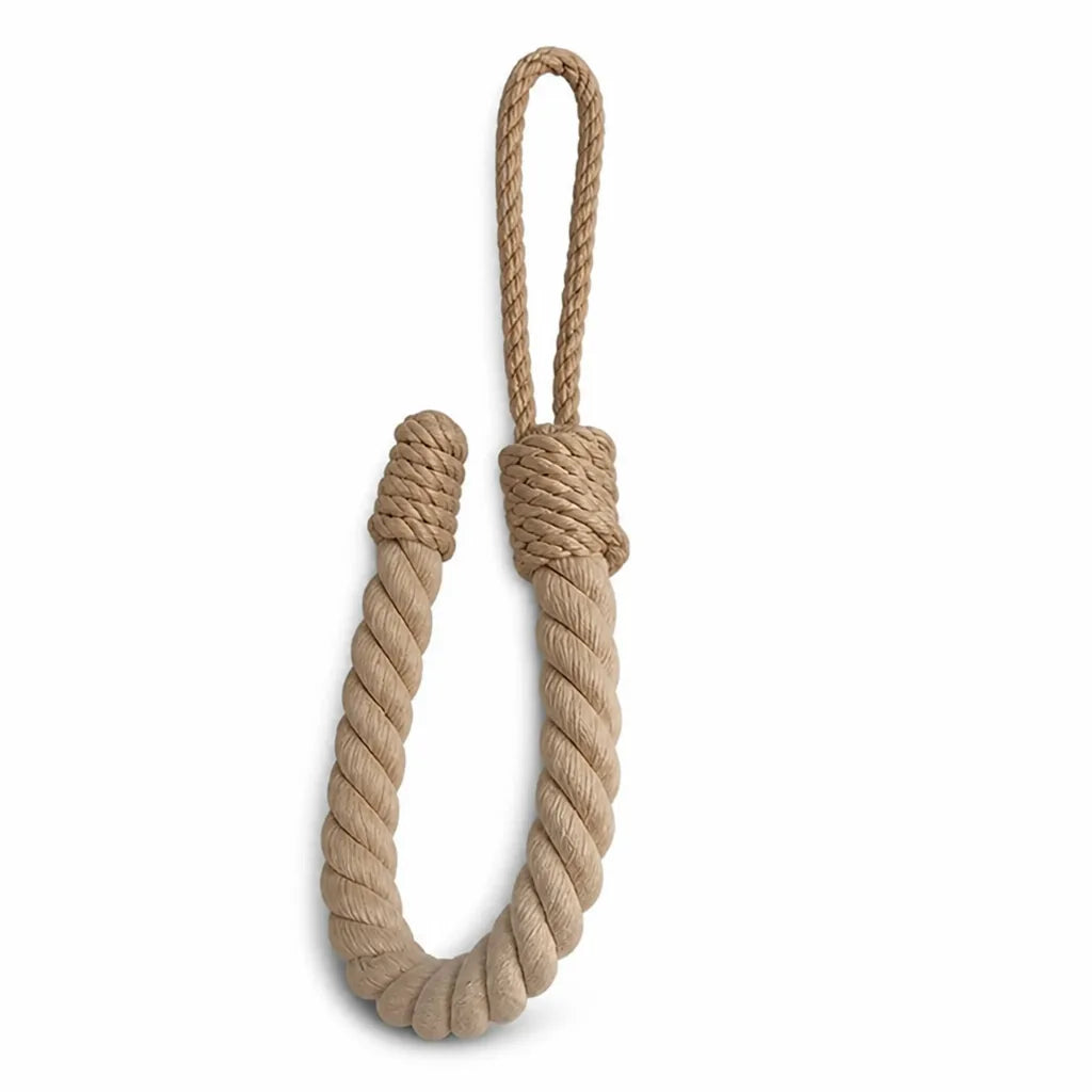 Weighted Braided Cotton-Blend Door Stopper (Set of 2) – side view