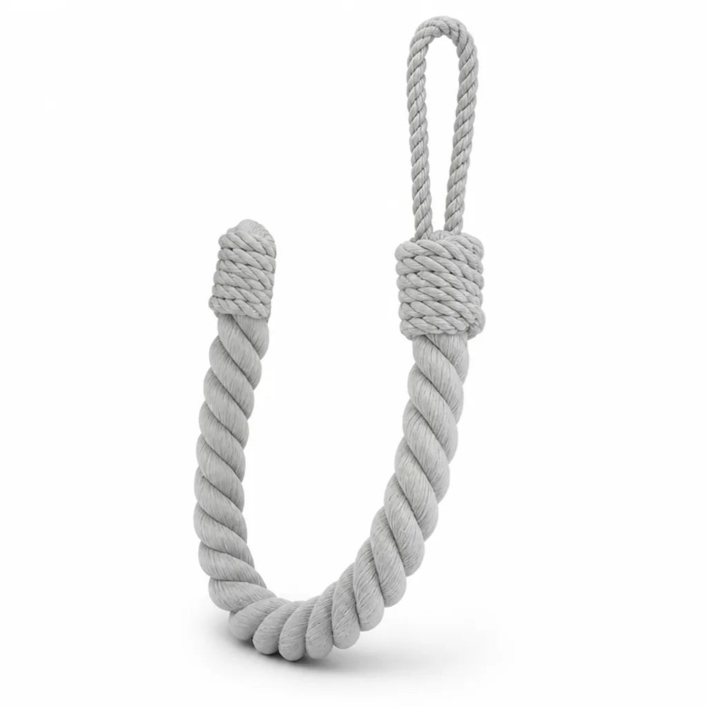 Weighted Braided Cotton-Blend Door Stopper (Set of 2) – lifestyle view